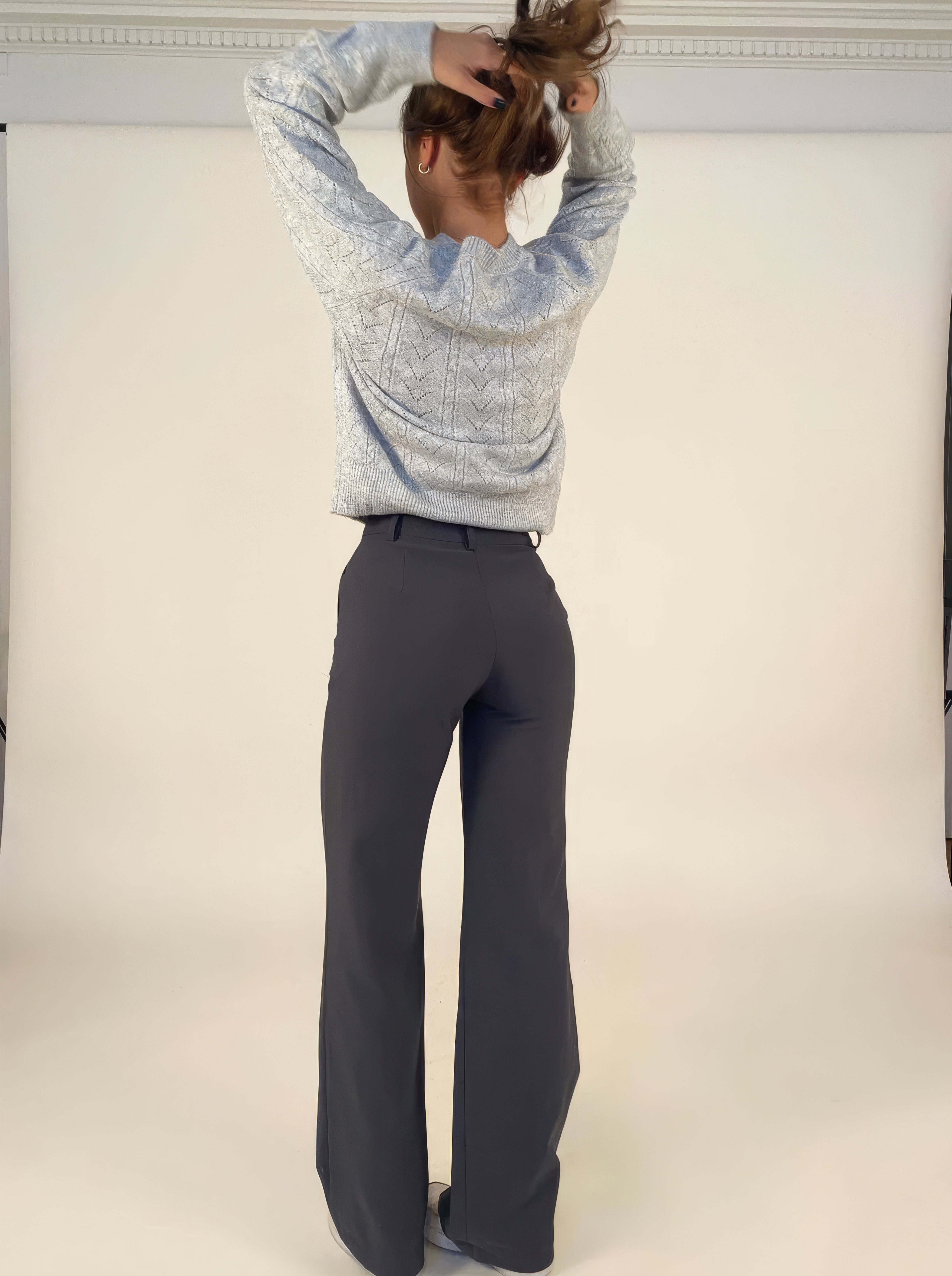 High Waist Pantalon Met Stretch