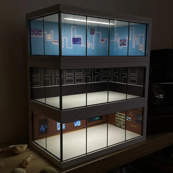 CarShowroom 1:64 | Perfect thuis voor speelgoedauto's en miniatuurmodellen