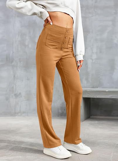 High-Waisted Elastische Broek