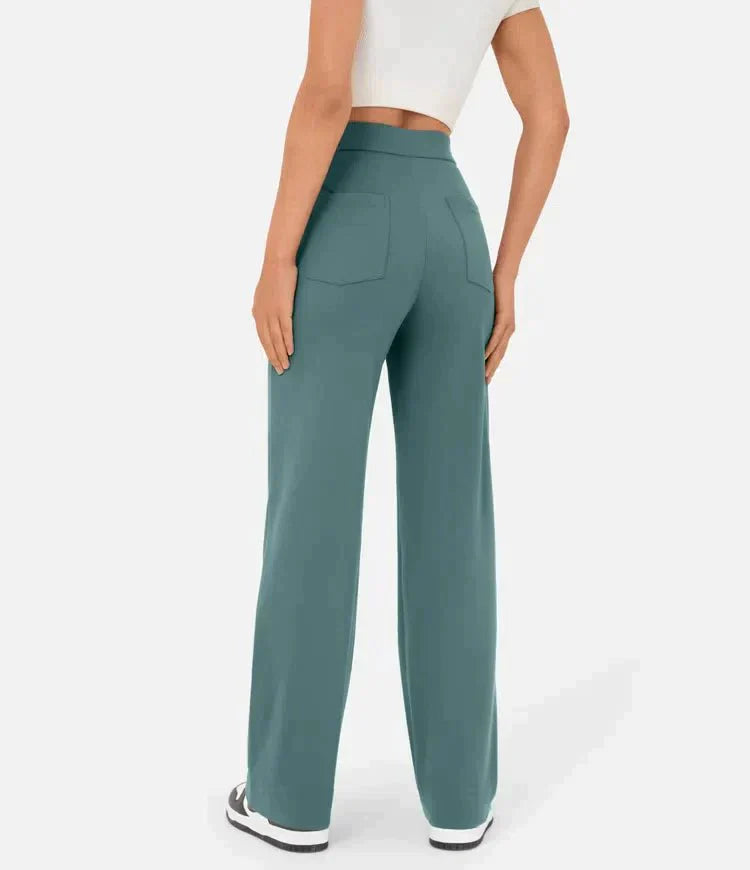 High-Waisted Elastische Broek
