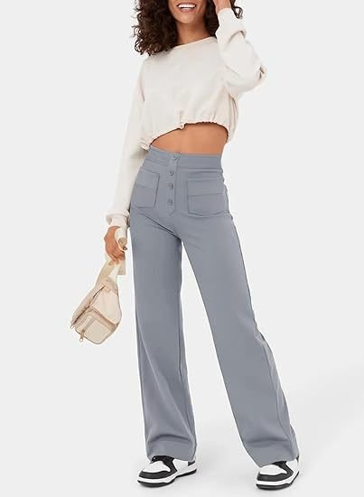 High-Waisted Elastische Broek