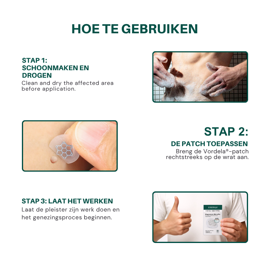 MicroPin HPV Magnesium Patch – Pijnloze Genitale Wratverwijdering in 14 Dagen