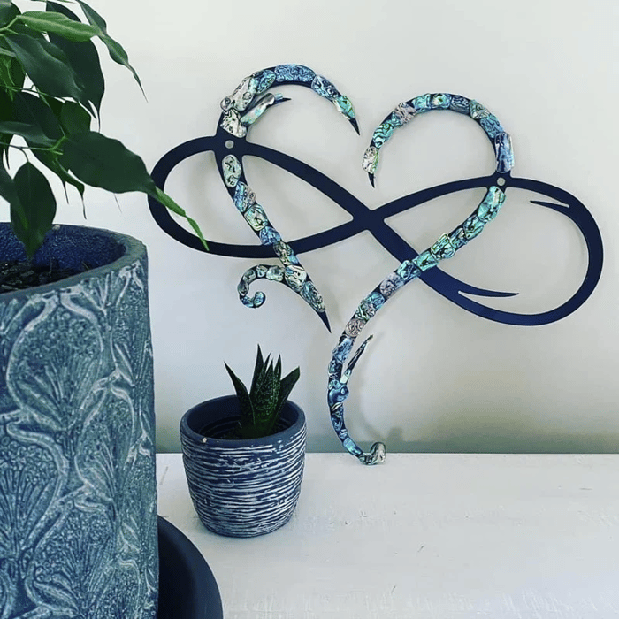 Infinity Hart Metalen Wanddecoratie