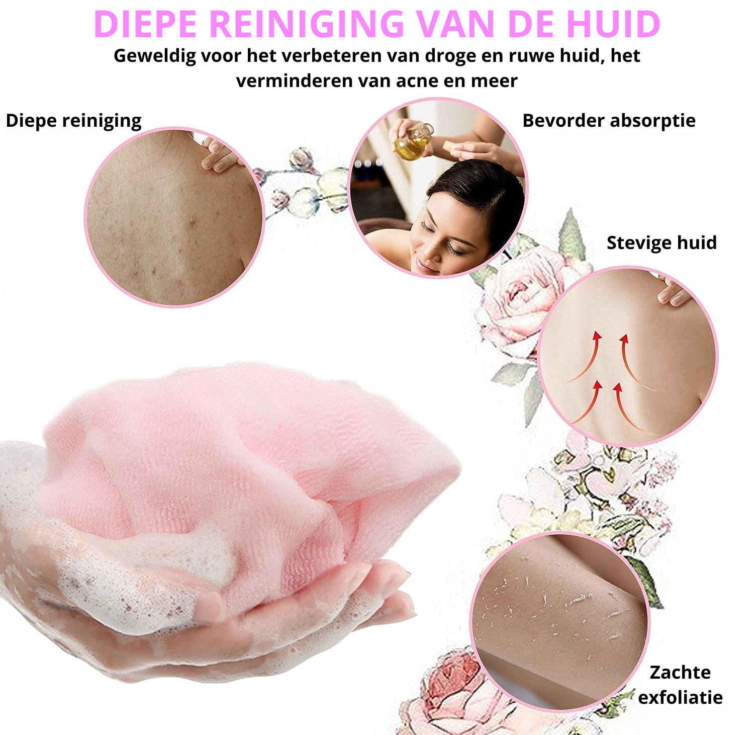 Skinscrub™ | Antibacteriële Exfoliërende Handdoek