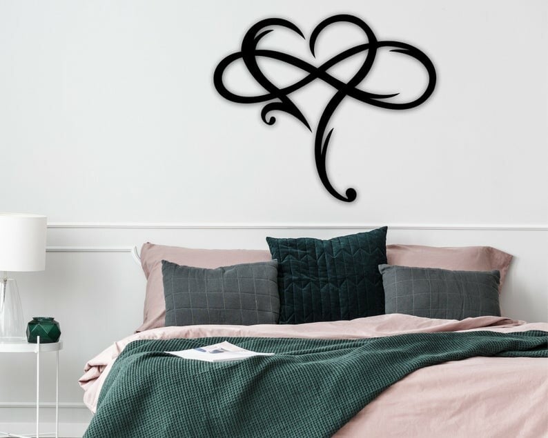 Infinity Hart Metalen Wanddecoratie